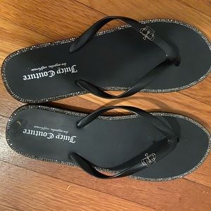 Juicy Couture flip flops.